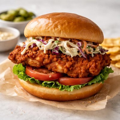 Cajun fried chicken sandwich