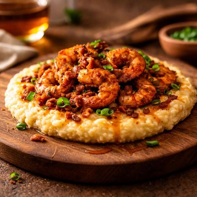 Cajun shrimp and grits
