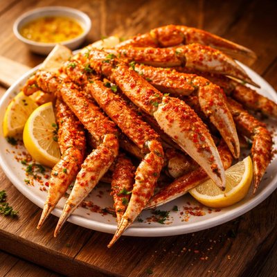 Cajun snow crab legs
