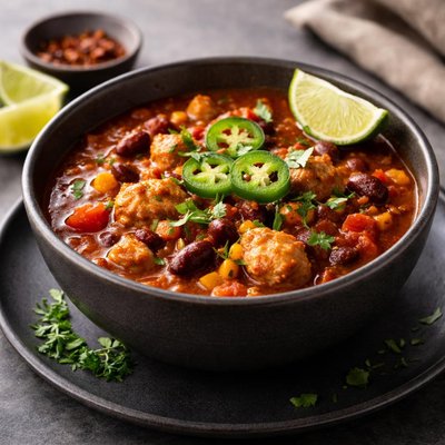Cajun style chicken chili