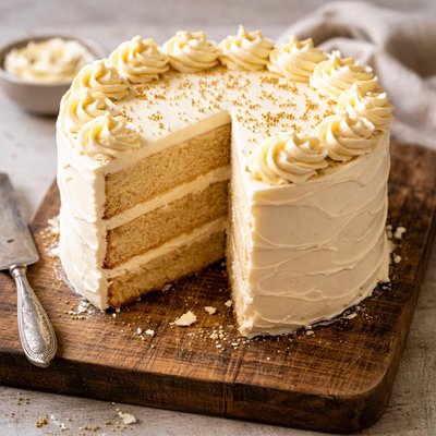 Cake with buttercream