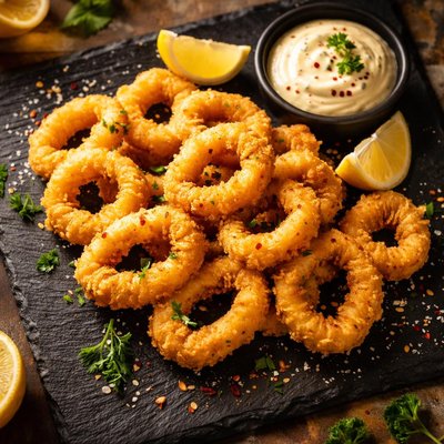 Calamares rebozados