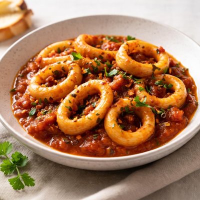 Calamari in tomato sauce