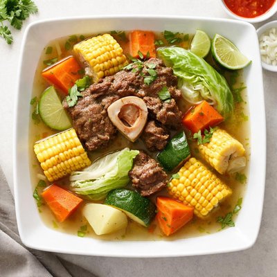 Caldo de res o agua