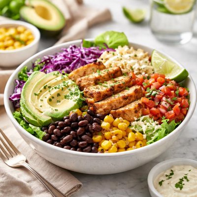 Cali press baja chicken bowl