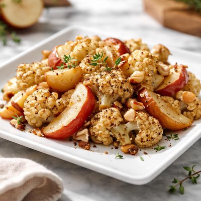 Califlower baked with apples