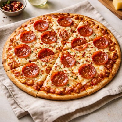 California oizza kitchen peoperoni pizza thin crust