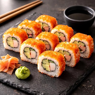 California roll pieces
