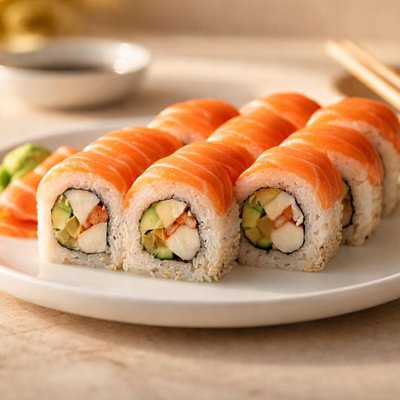 California roll salmon