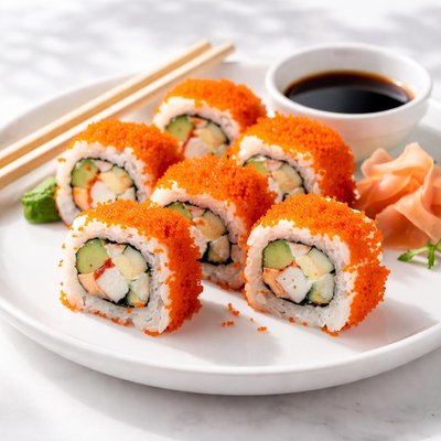 California roll with roe