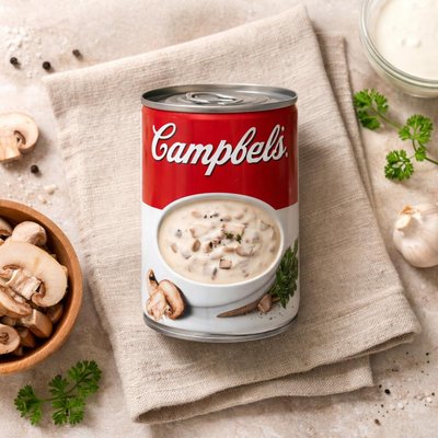 Campbell condensed cream of mushroom soup