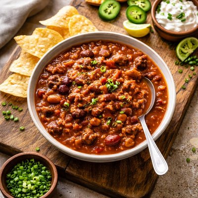 Campbells chunky chili with beans