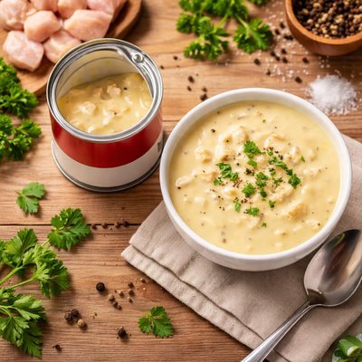 Campbells condensed fat free cream of chicken soup