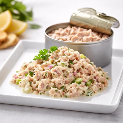 Can of tuna with miracle whip