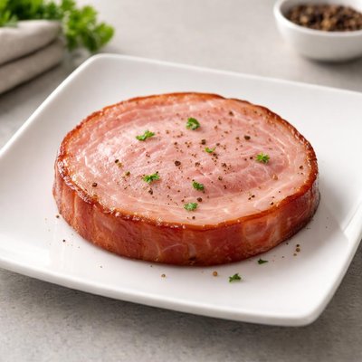 Canadian bacon slice