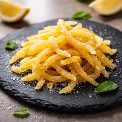 Candied lemon peel