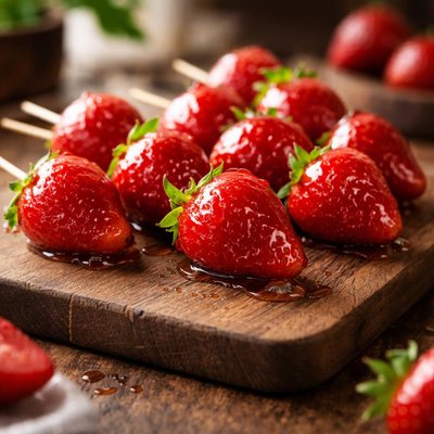 Candied strawberries