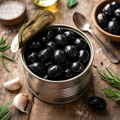 Canned black olives