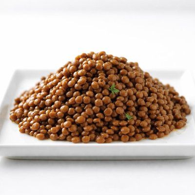 Canned brown lentils