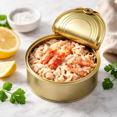 Canned crab