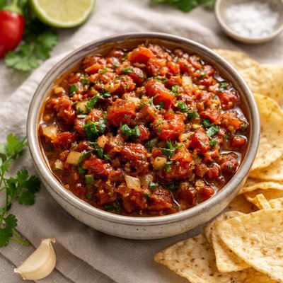 Canned fire roasted tomato salsa