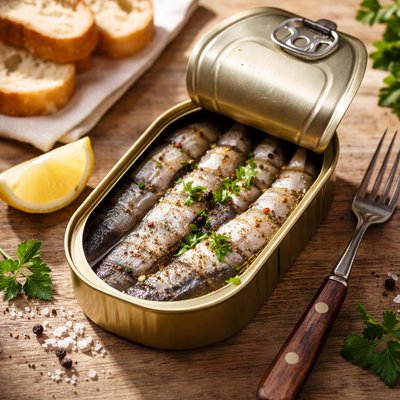 Canned herring