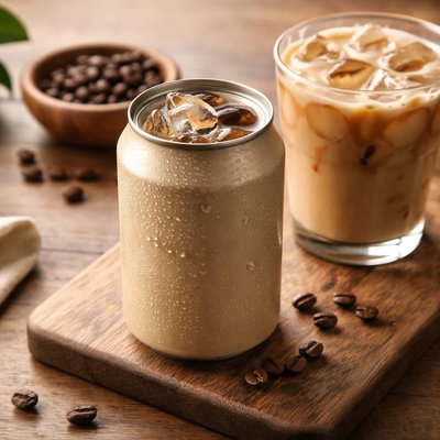 Canned iced coffee