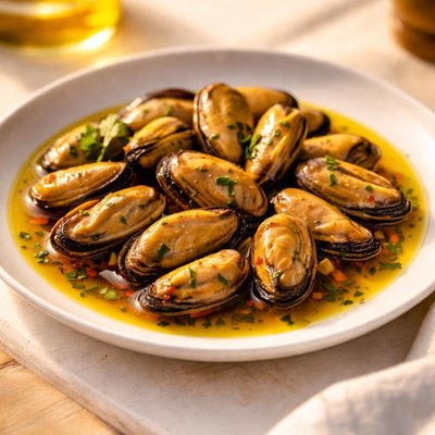 Canned mussels