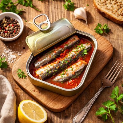 Canned sardine