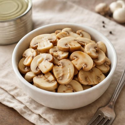 Canned sliced mushrooms
