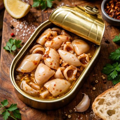 Canned squid