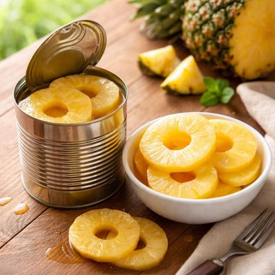 Canned sweet pineapple