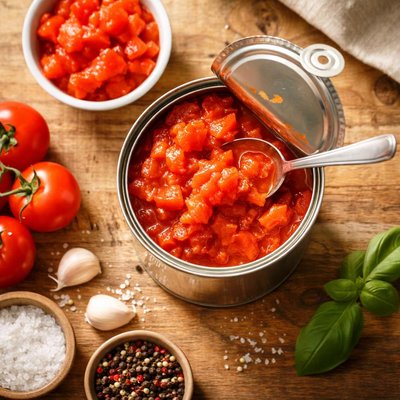 Canned tomatoes blocks