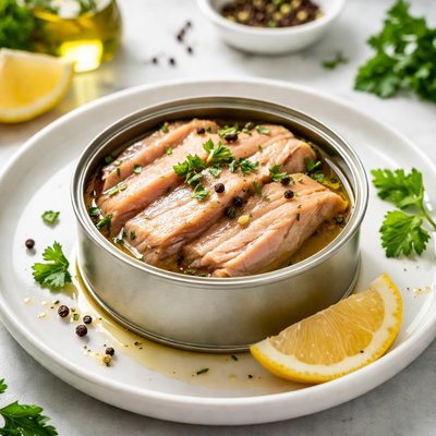 Canned tuna in olive oil