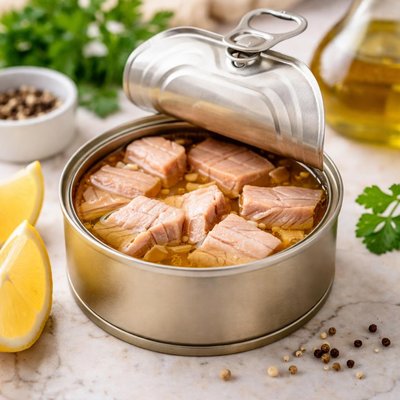 Canned tuna in sunflower oil