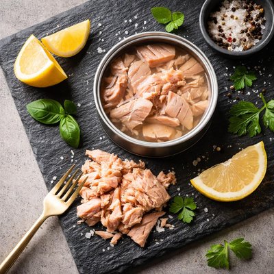 Canned tune in water light