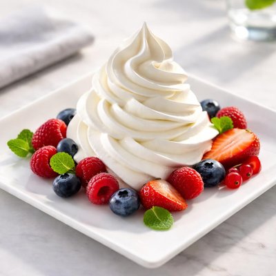 Canned whipped cream