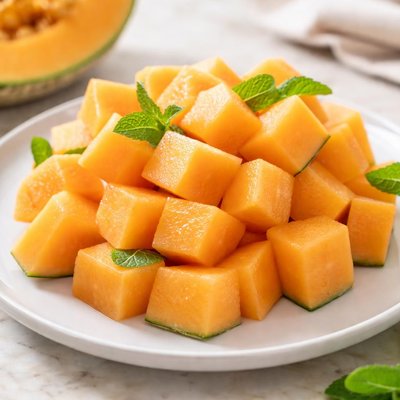 Cantaloupe chunks
