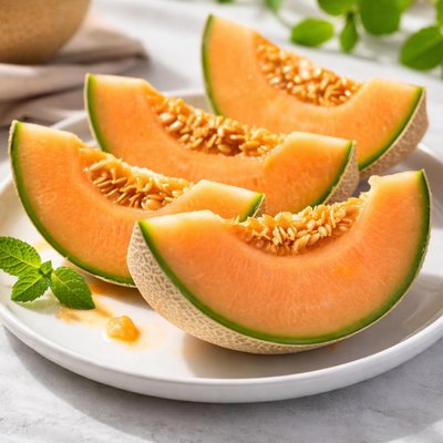Cantaloupe slices
