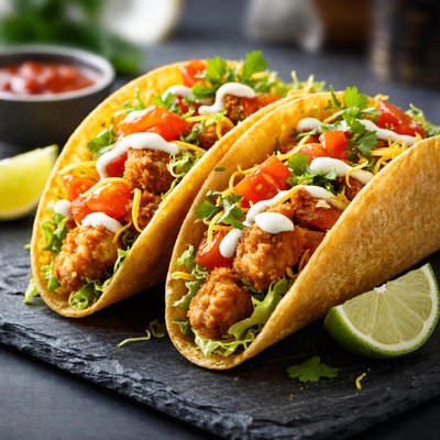 Cantina crunchy chicken taco