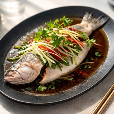 Cantonese steamed fish