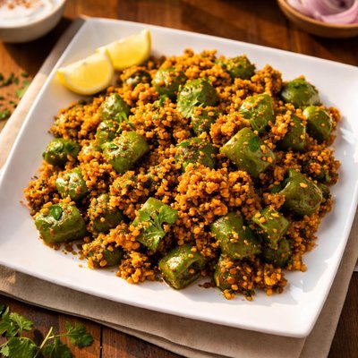 Capcicum and besen bhaji