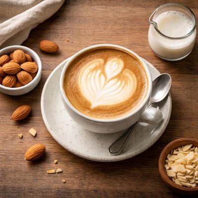 Cappuccino with almond milk