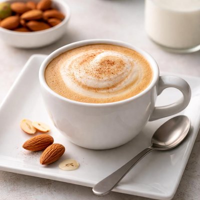 Cappucino with almond milk unsweetened