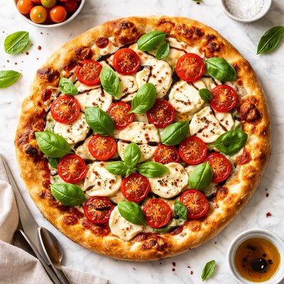 Caprese pizza