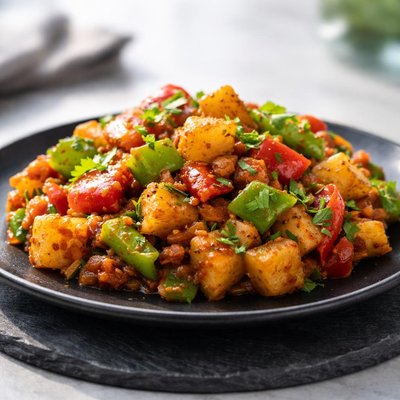 Capsicum aloo ki sabji