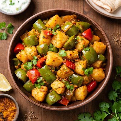 Capsicum aloo subji