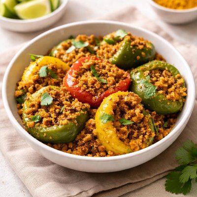 Capsicum besan stuff subji