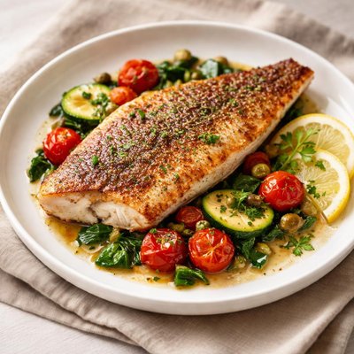 Captain johns pan seared red snapper