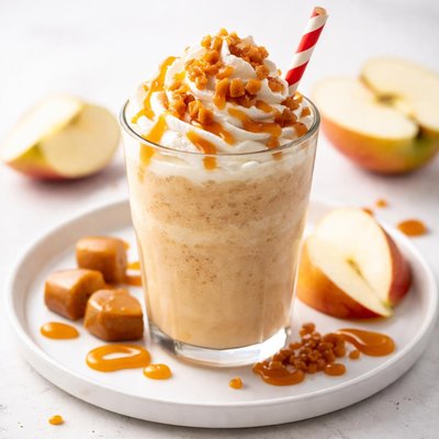 Caramel apple frappe